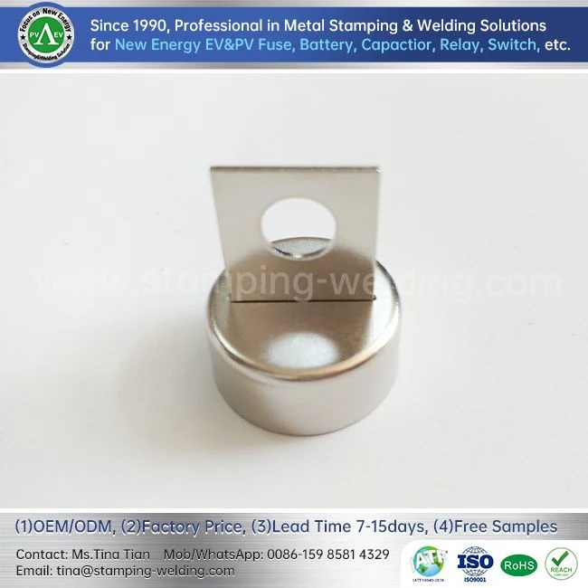 End Caps And Contact Blade Welding Assemblies