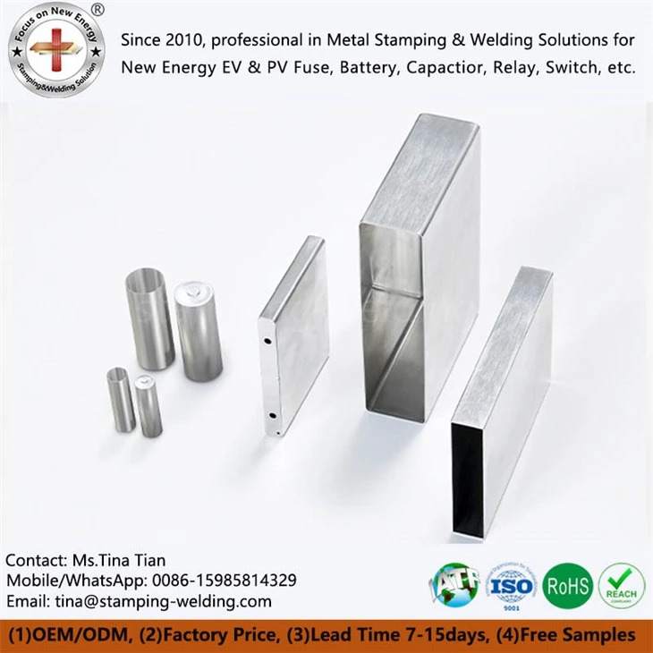 Aluminum shells of different shapes