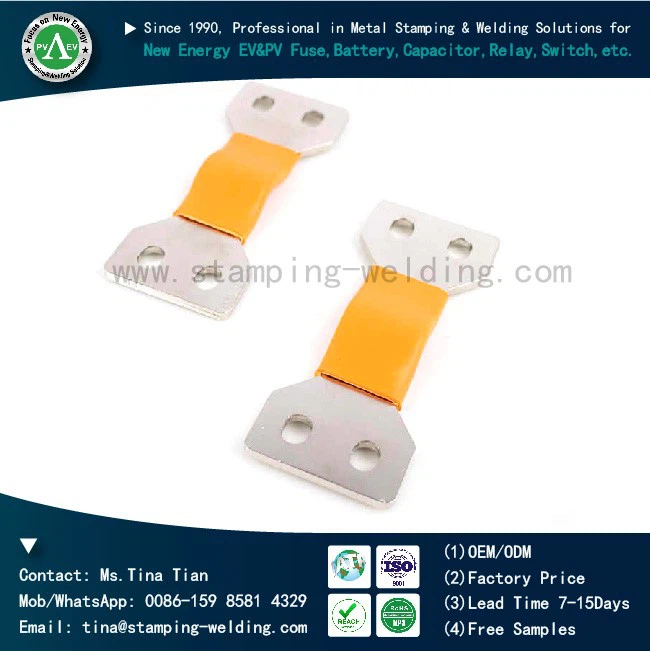 Customized Plastic dipping copper busbar For New Energy Vehicle