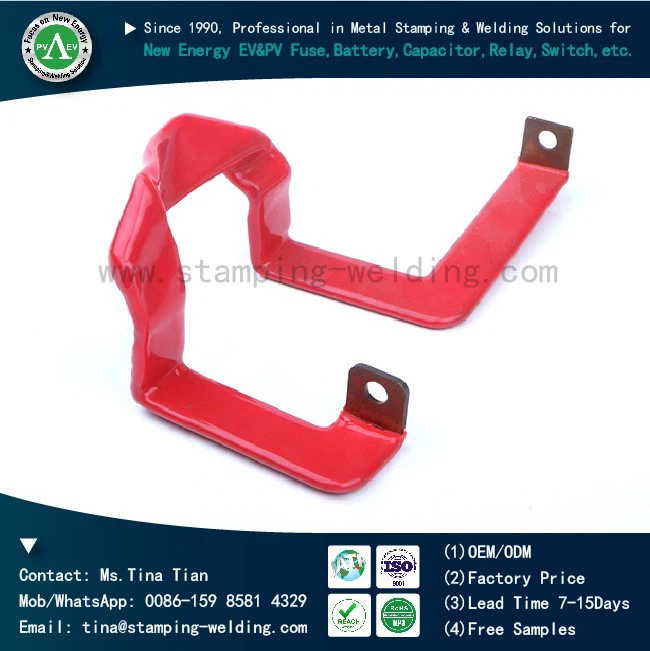 Customized PVC Dipped Polished Nickel Plated Flexible Copper Busbar