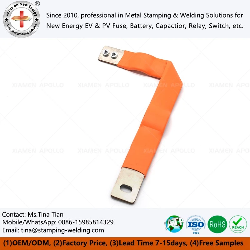Insulated Copper Busbar with Heat Shrink Tube