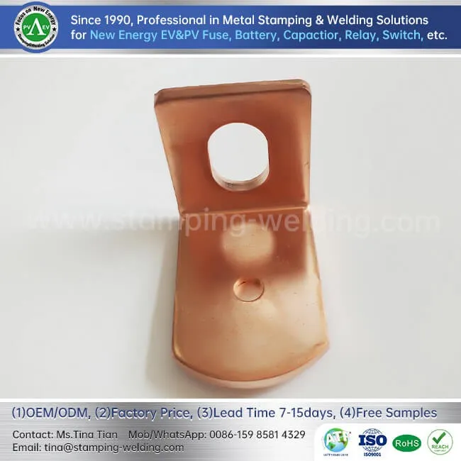 Copper Cap Contact for Electric Car Fuses