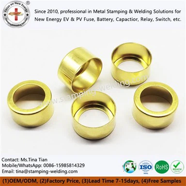 Messingrohrendkappe für Sicherungskappe