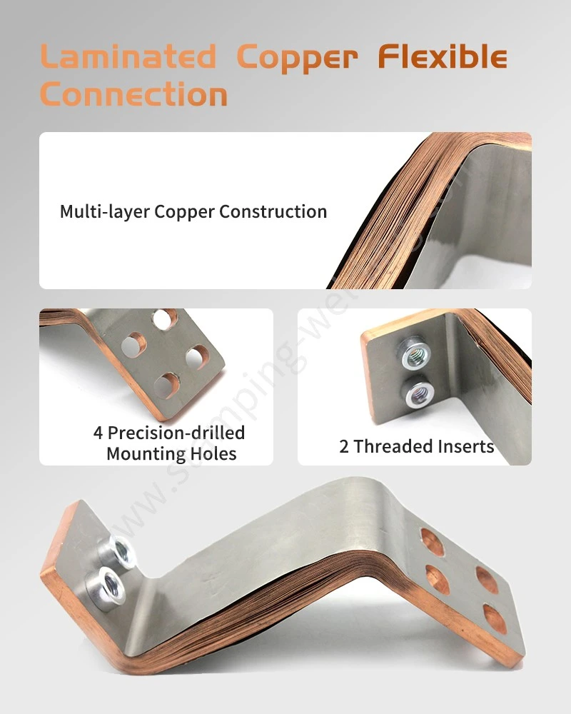 Details display of Multilayer Copper Foils Flexible Bus Bar Details display of Multilayer Copper Foils Flexible Bus Bar