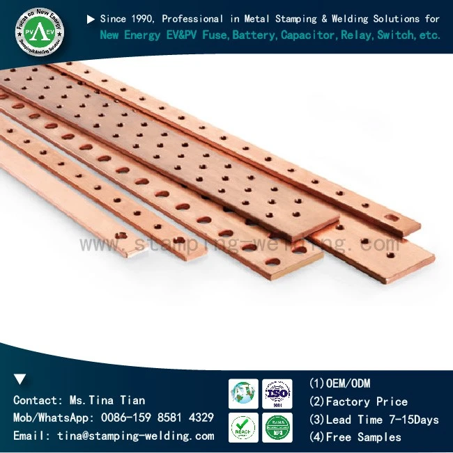 Factoy Price Threaded Copper Busbar